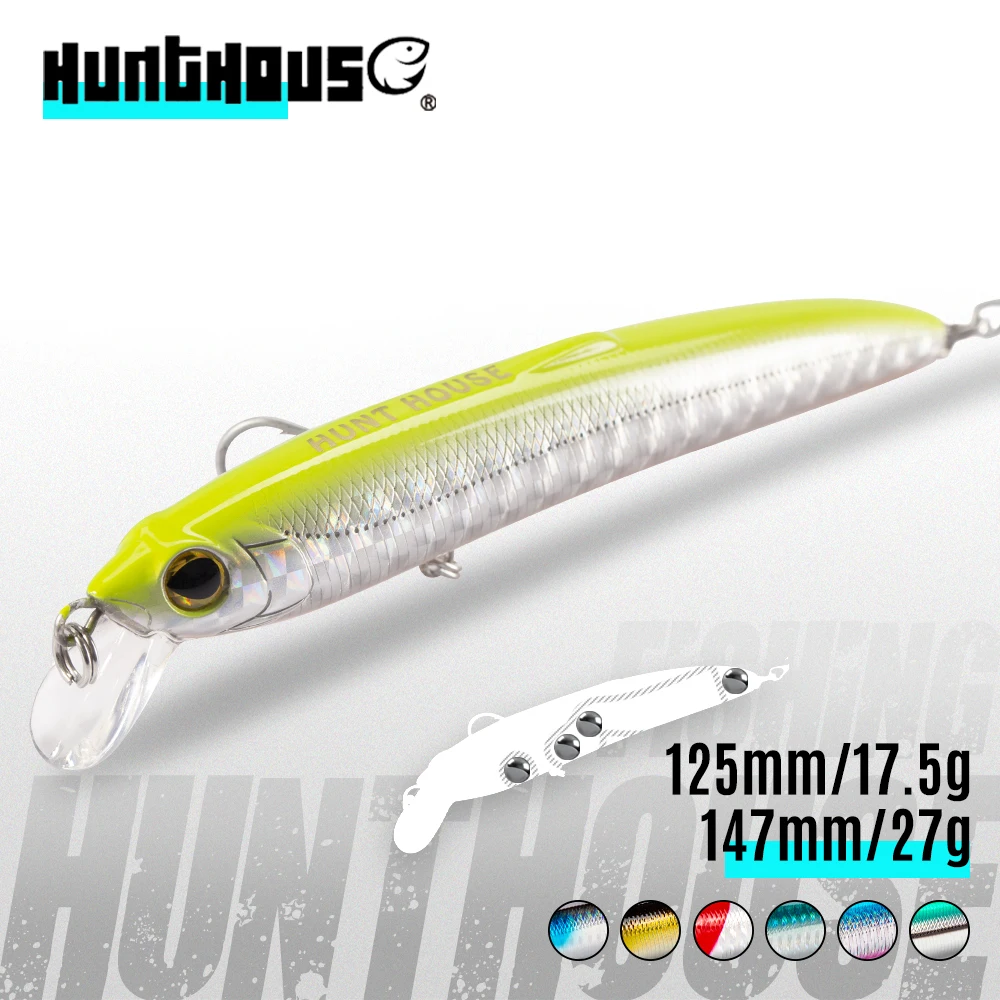 Hunthouse Sarunaミノー釣りルアー90 125 147ミリメートル8 17 5 27グラムジャークベイトハードミノー餌 シーバスルアー人工ジャーク餌 Aliexpress スポーツ エンターテイメント
