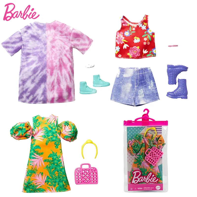 Original Barbie Doll Clothes Accessories Summer Trend Suit Dress Wardrobe for 30cm 1/6 Dolls Clothes Kids Toys for Girls Outfit