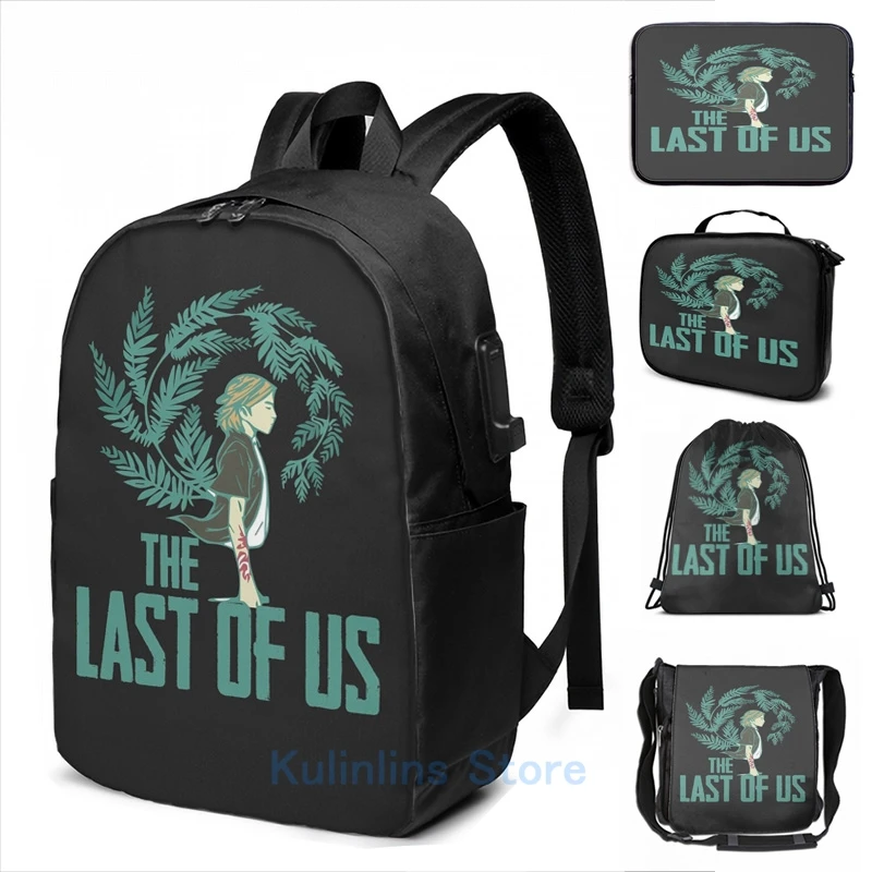 

Забавный графический принт последняя часть США ii рюкзак с USB-зарядкой мужские школьные сумки женская сумка дорожная сумка для ноутбука