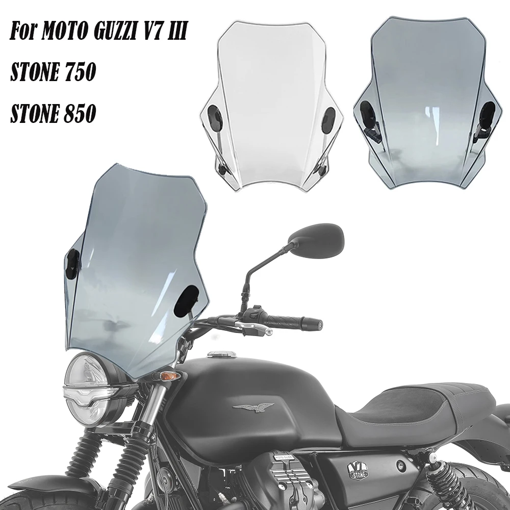 Deflettore Dello Schermo Della Copertura Del Vetro Del Parabrezza Del Motociclo Per Moto Guzzi V7 Iii Stone 750 V7 Stone 850