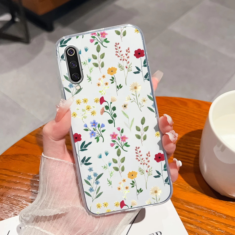 Gradient Color Clear Back Cover Soft Slim Phone Case Housing