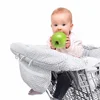 Multifunctional 2-in-1 Baby Shopping Cart Cover Children Highchair Cover with Thickened Soft Cushion Transparent Phone Holder 1