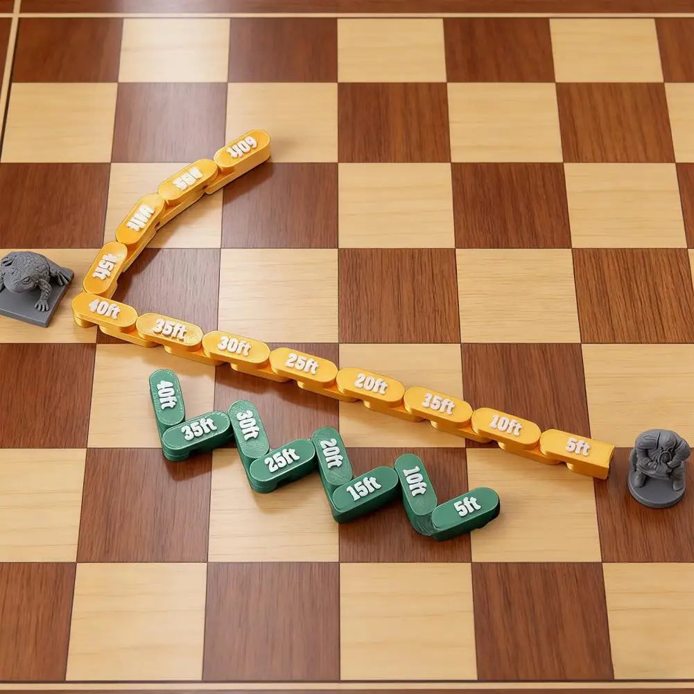 관절형 움직임 자, 유연한 체인 곡선 코너 측정 게이지, 테이블탑 보드 게임용 이동식 관절 체인 자