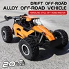3699-087 Off-Road Vehicle 2WD 5Channel 1:16 20km/h 2.4GHz Rc Car Alloy High Speed Car Drift Led Child Toys Gifts 1-3battery 4