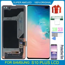 Écran tactile LCD AMOLED de remplacement, pour Samsung Galaxy S10 Plus G975 G975F/DS G975U G975W, original