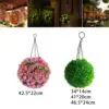 Solar Powered Garden Hanging Lantern Solar Topiary Ball Hanging Ornament for Wedding Decoration 3