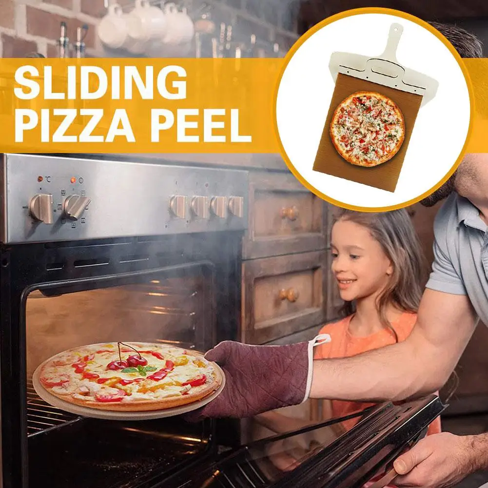 

Wooden Sliding Pizza Shovel Pizza Spatula Paddle Non-Stick Pizza Turner Smooth Cutting Board Kitchen Baking Tool Accessries