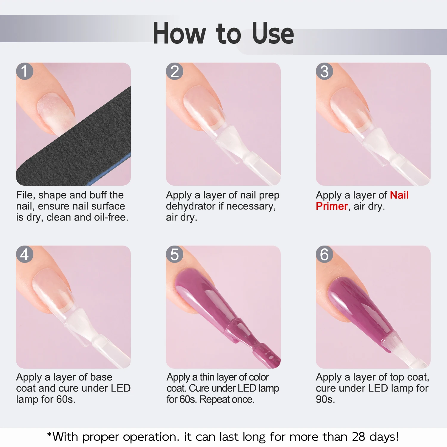 Nail Primer 7ml for Gel Polish Dip Nails