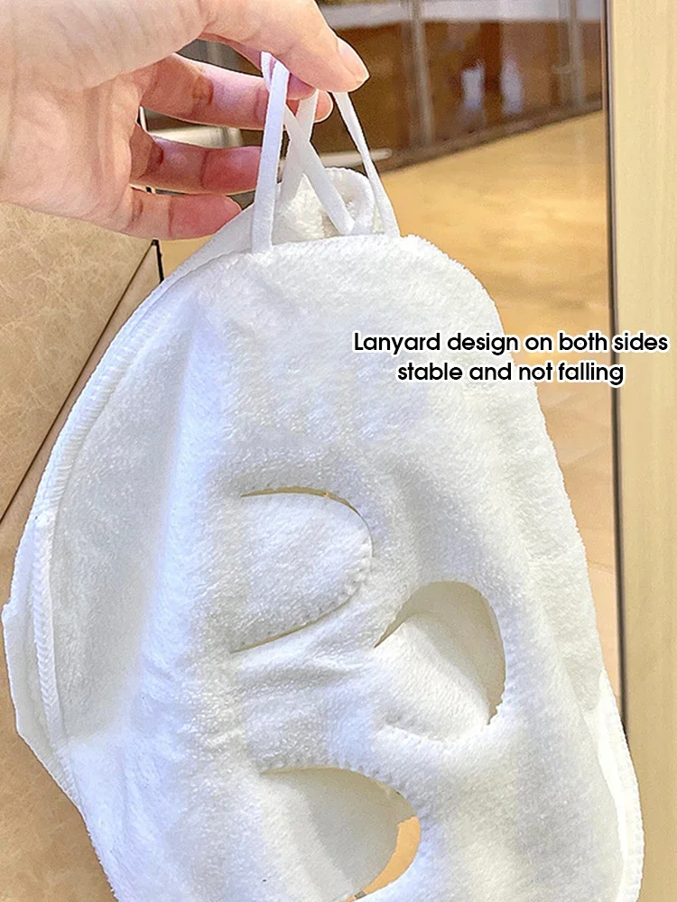 towel Hot Heating cold hot compress face towel wet compress irrigation face compress towel hanging ear soft skin-friendly steam