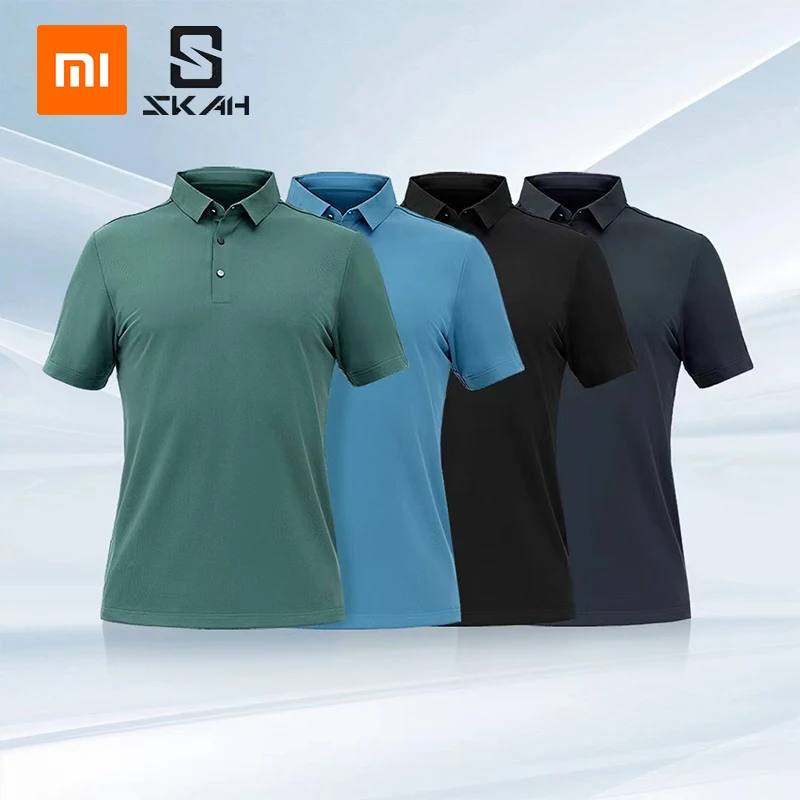 

Xiaomi Mijia SKAH Mens Polo Shirt Summer T Shirt Men Clothing Soft Light Delicate Mesh Breathable High Quality Free Shipping
