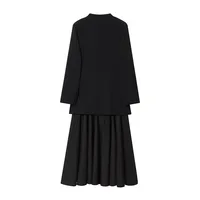 2025 New Women Fashion Dress Splicing Blazer Long Dresses Long Sleeve Office Chic Dresses For Women Spring Autumn Dress - Image 3