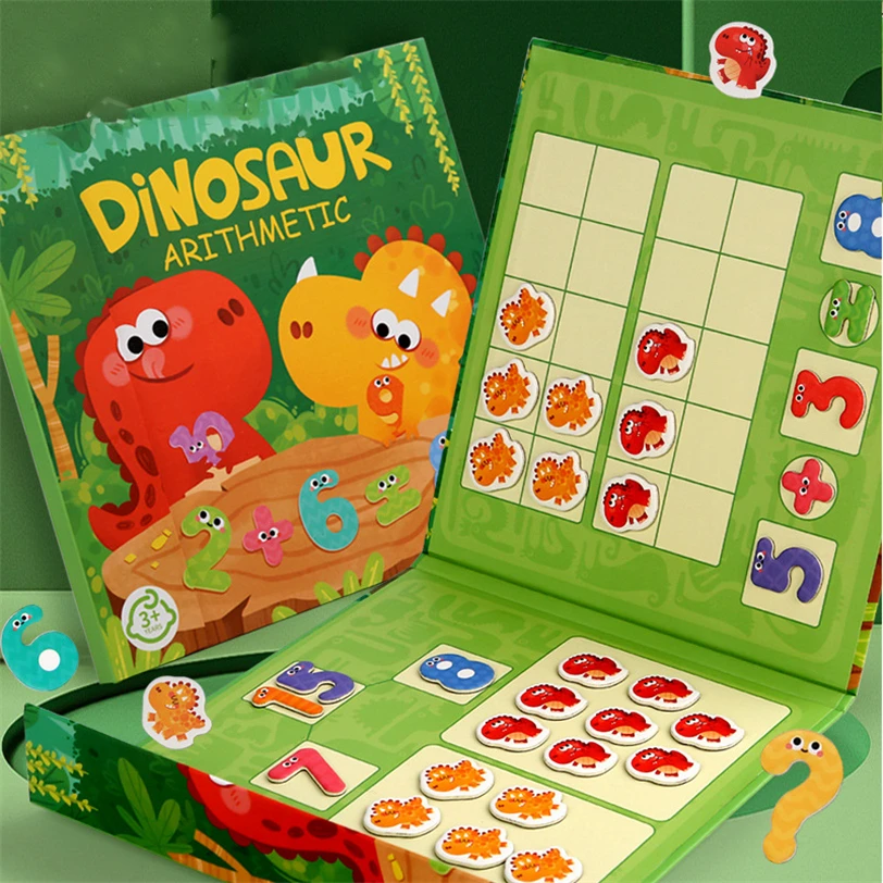 

Montessori Baby Sensory Book Math Teaching Tool Dinosaur Busy Book Education Learing Toys For Children'S Educational Books C64W