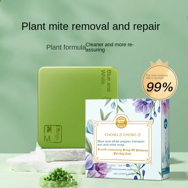

Green Pepper -Mite -Itching and Anti-Acne Hand Washing Face Bath Body Available Household Soap