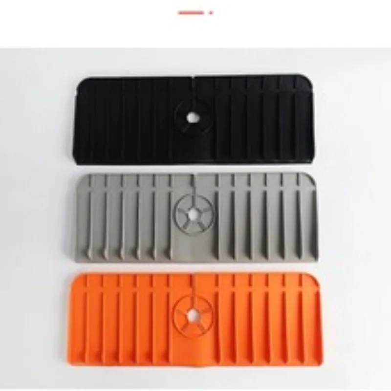 Silicone Drain Pad Multifunctional Sink Faucet Kitchen Drain Pad 37cm Splash Proof