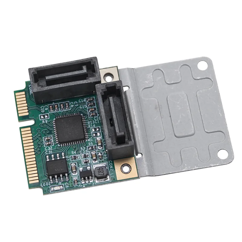 미니 PCI 익스프레스 컨트롤러 카드, 미니 PCI-E SATA 2 포트, SATA III 6G, SATA3.0, 미니 PCI 익스프레스 SSD 어댑터 카드
