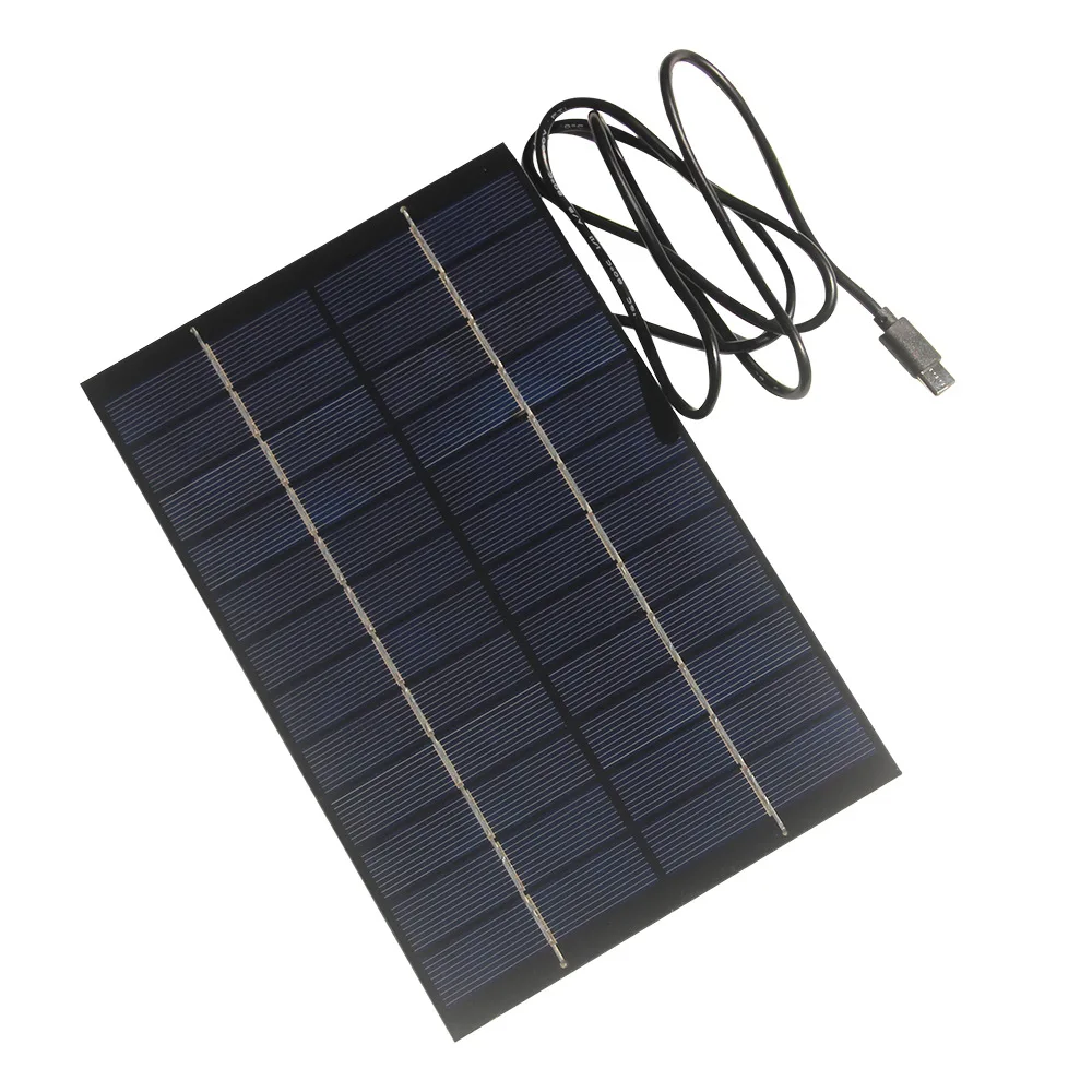 4W Solar Panel For Outdoor Security Camera, Waterproof, USB C Port, Continuous Solar Power For Phone, Surveillance, Camera (Black - View #5