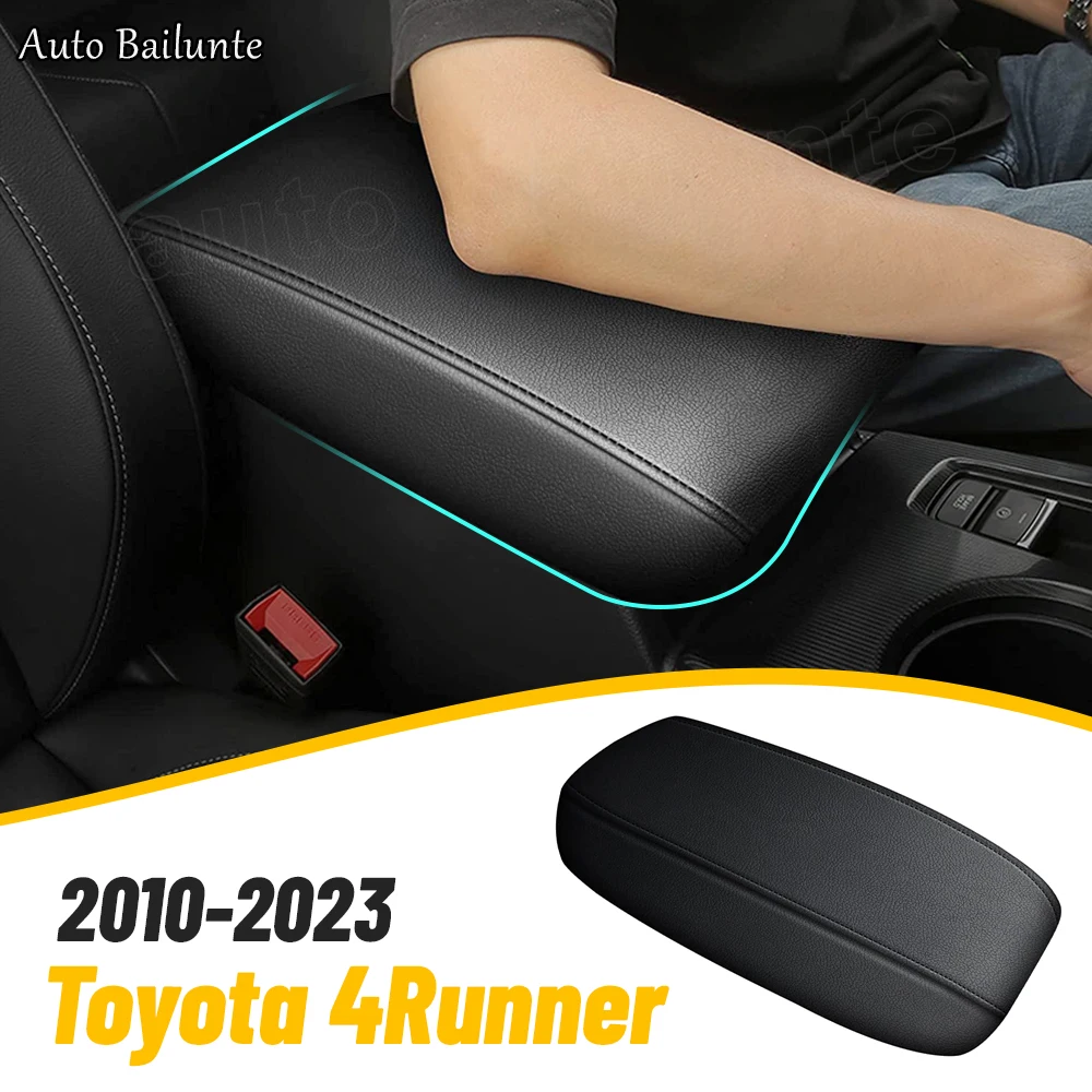 For Toyota 4Runner 2010 - 2017 2018 2019 2020 2021 2022 2023 Center Console Cover Armrest Cover Leather Protect Car Accessories