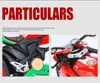 Assembled 1:12 Scale Duceti 1199 Alloy Die Cast Motorcycle Models Toys Metal Street  Sports Sound Light Children Christmas Gifts 5