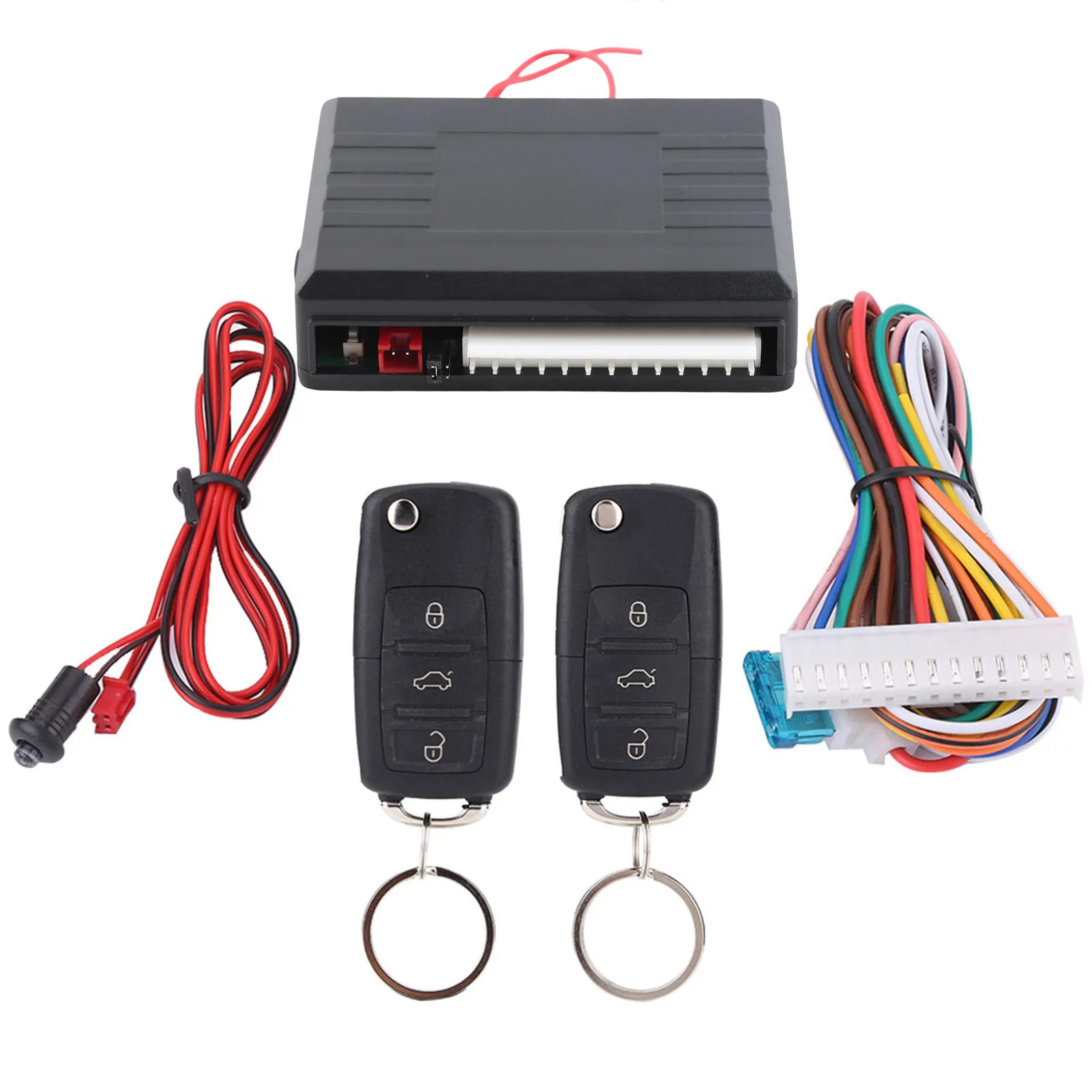 Car Keyless Entry Kit Universal Central Keyless Entry System Remote Central Locking 12V 433.92MHz 60-80 meters
