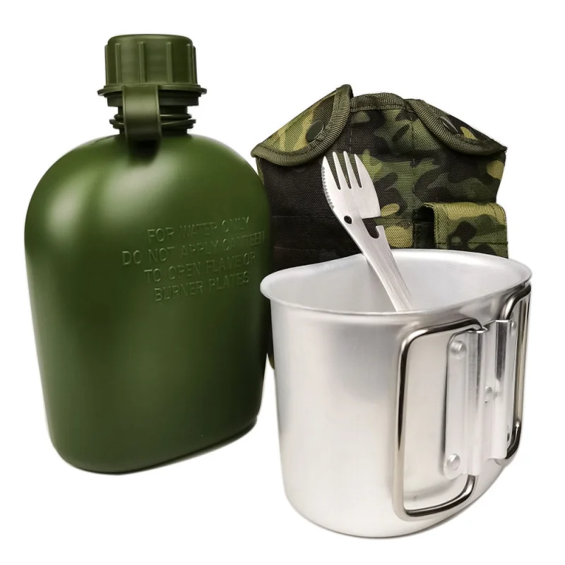 Sports Water Bottle 2/3/4-Pack Camo Tactical Water Bottles Military-Grade Survival Canteens Outdoor Hiking And Camping