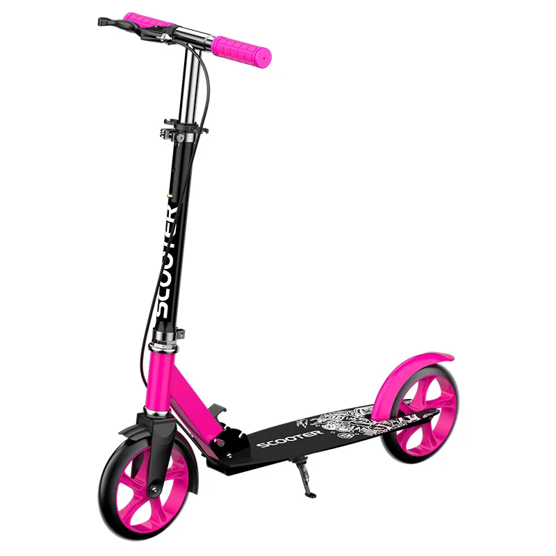 Children and Teens Adult Scooter Two-Wheeled Foldable City Work School Student Outdoor Sports Portable Pedal Scooter