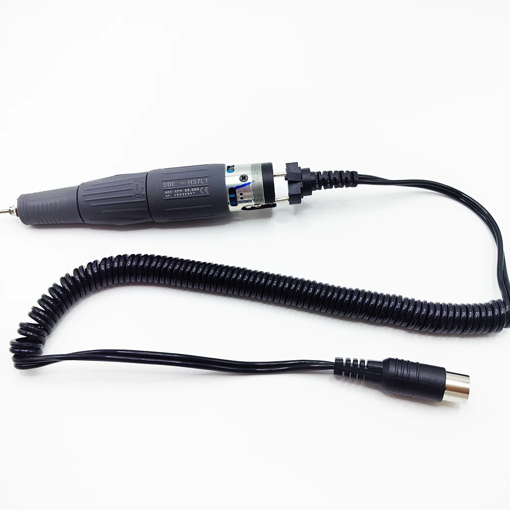 3-pin 6mm Marathon Handpiece Power Cable Micromotor H37L1 Strong 210 Handle Dental Electric Manicure Drill Accessories 6