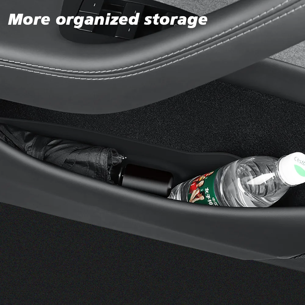 For Tesla Model Y 2025 Launch Juniper Car Door Side Storage Box Front Rear TPE D