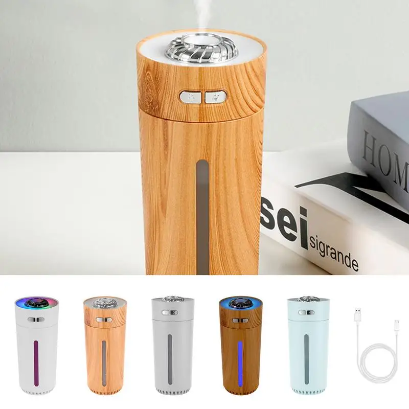 

Wireless Car Air Humidifier Portable 300ML USB Diffuser Mist Maker for Home Bedroom with RGB LED Colorful Lights