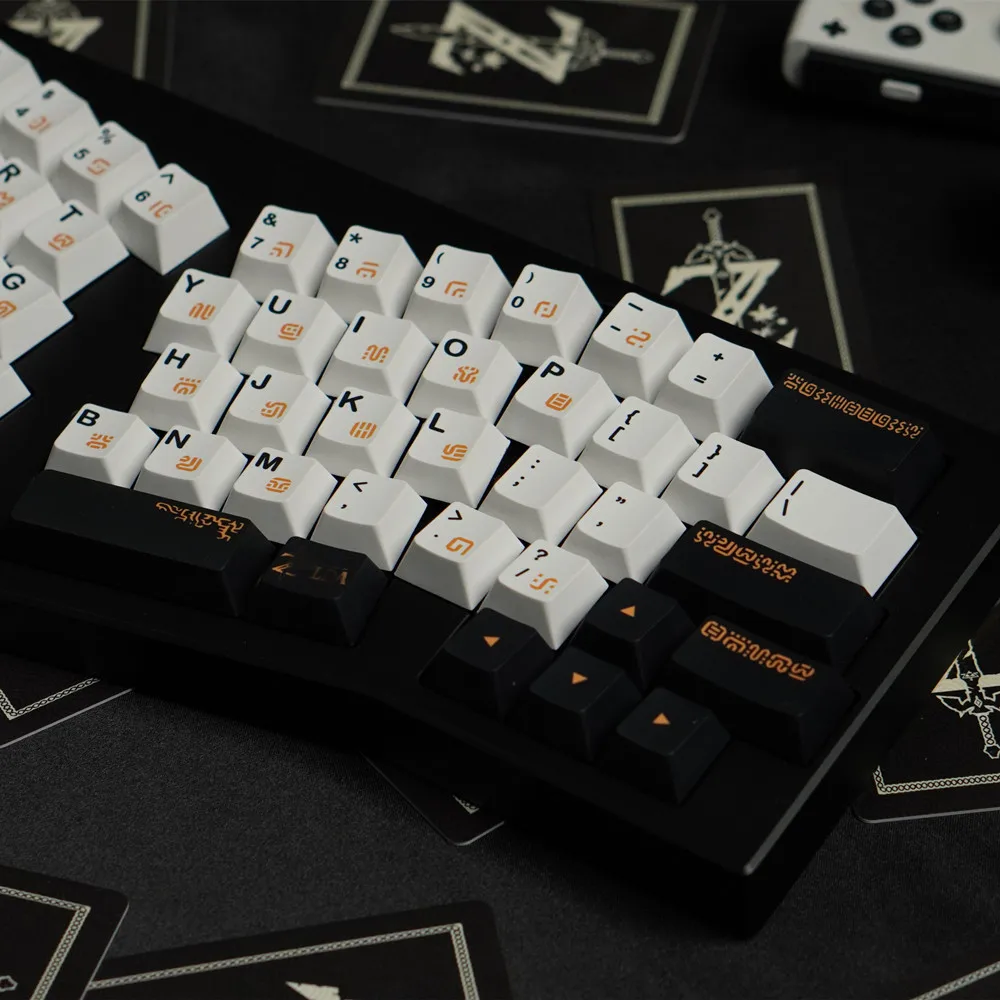 Dye Fitish-pbt Keycap Sets Sublimação Keycaps Cereja Perfil Lado 142 Chaves 60 80 100 Teclado Mecânico - Imagem 2
