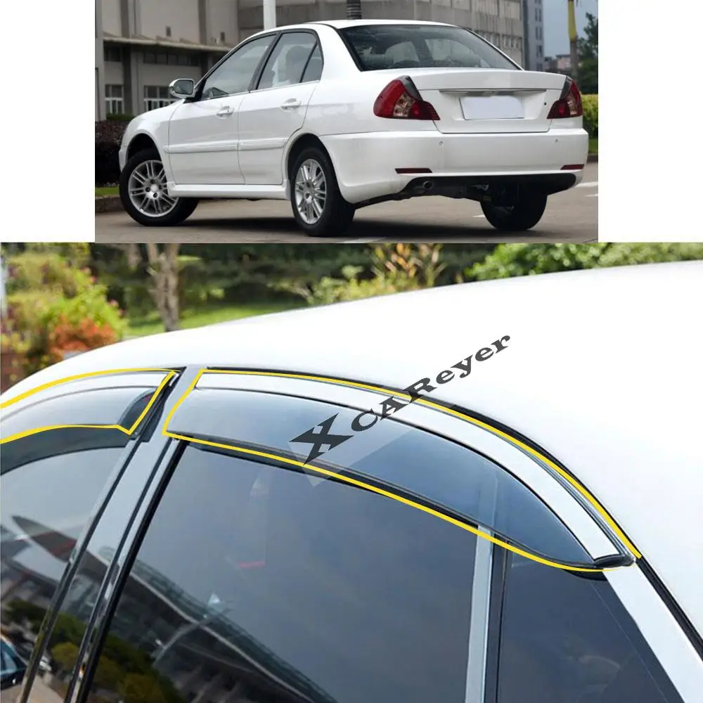 

Автомобильная наклейка для MITSUBISHI LANCER 2006 2007 2008 2009 2010 2011-2012, пластиковое оконное стекло, ветрозащитный козырек, защита от дождя и солнца