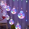 Led Wishing Ball String Lights,Battery Powered Light,10 Lights Santa Window Ornaments for Living Room,Corridor,Yard,Winter Decor 4