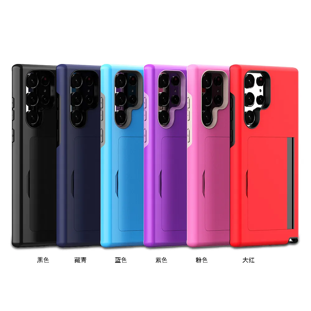 Custodia Per Slot Per Schede A Colori Ultra Candy S22 Per Samsung Galaxy S22 Ultra Case S22 Plus S22 + Cover Per Samsung S22 S 22 Plus Ultra Capa