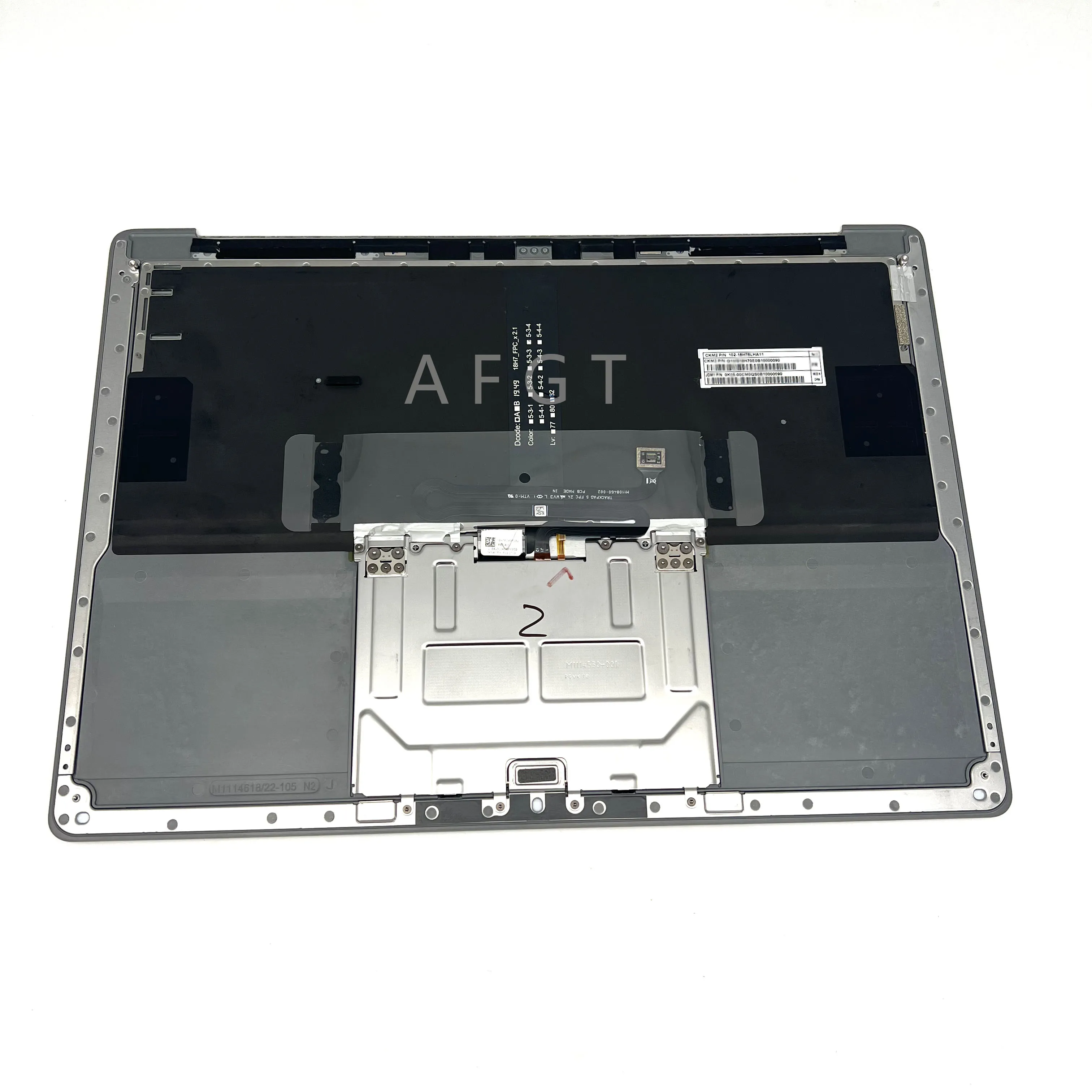 Original For Surface Laptop3 4 Metal Assy 1868 1867 1950 1951 13.5in Gary UK Keyboard Palmrest Cover With Backlight NEW