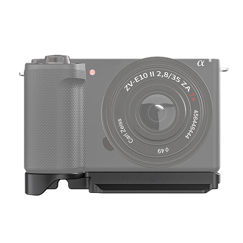 ZV-E10 II L-förmige Halterung Holzgriff mit 1/4" 3/8" Schraubenloch Schnellverschluss-Grundplatte für Sony ZV-E10II DSLR-Kamera – Detail 13