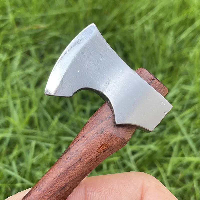TRSKT Mini Camping Small Outdoor Axe Tactical Axes Toy Axe Gift Wood Handle With Box Dropshipping 4