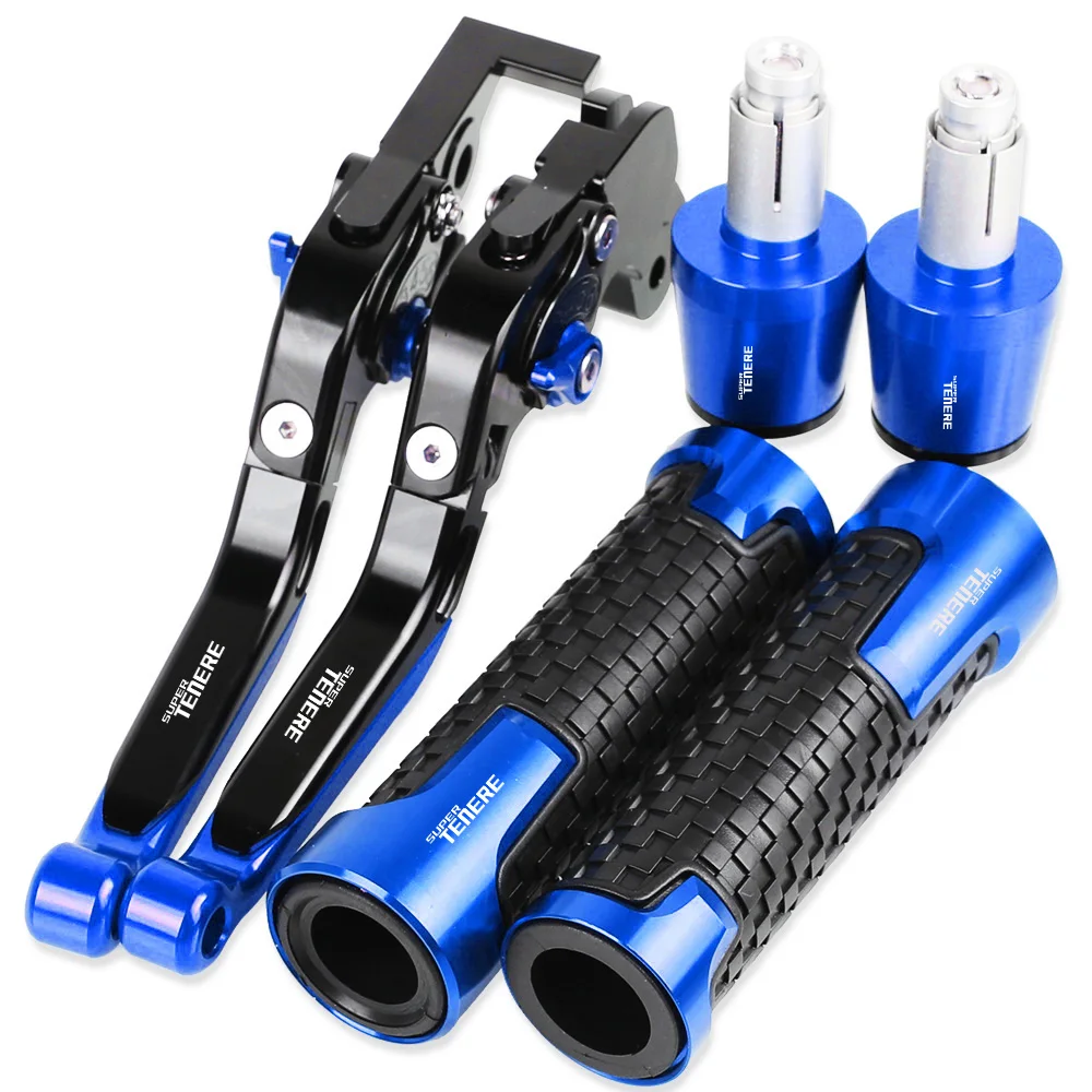 

Motorcycle Aluminum Brake Clutch Levers Handlebar Hand Grips ends For YAMAHA XT1200Z SUPER TENERE 2010 2011 2012 2013 2014-2018