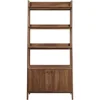 33" Bookshelf Display Case in Walnut  book shelf furniture  bookshelves  book storage 3