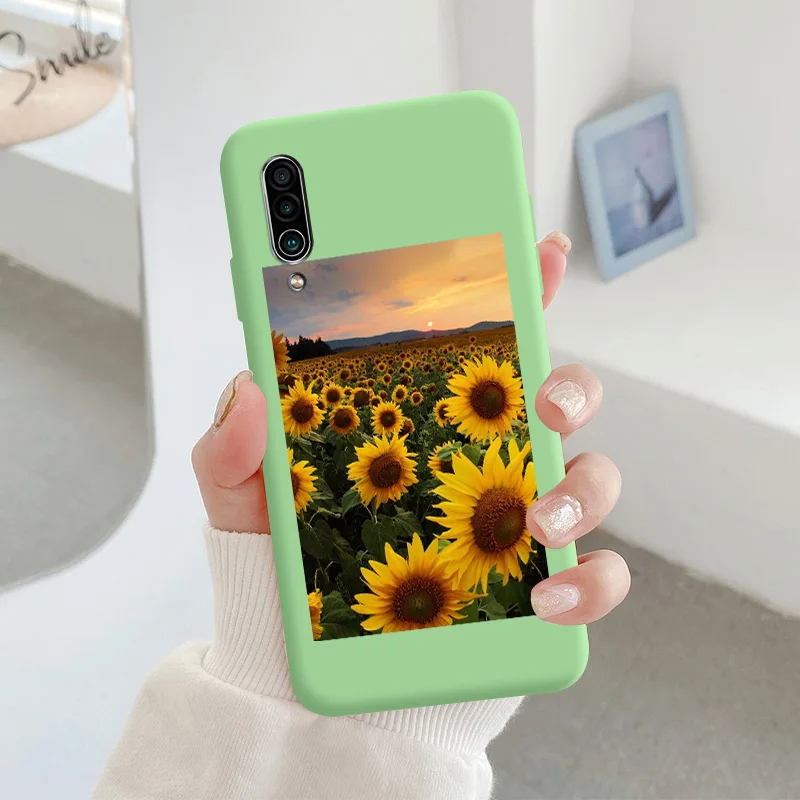 For Meizu 16xs Protective Shell Silicone Soft Shell Phone Case Candy Color Case Fashion Silicone Color Chrysanthemum cases for meizu Cases For Meizu
