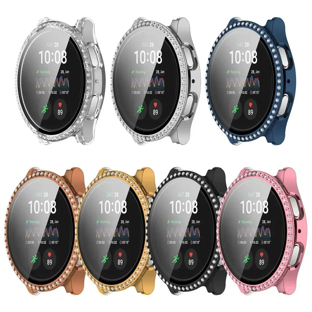Elegant Diamond Bling Case with Tempered Glass Screen Protector