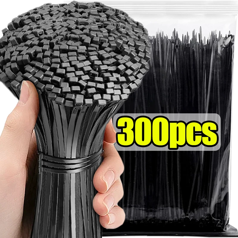 

Nylon Cable Ties Self-locking Reusable Cord Straps Adjustable String Plant Bundle Cables Fastening Loop Wire Zip Tie Organizer