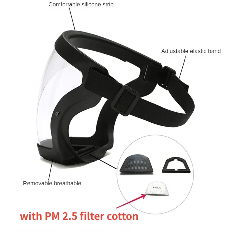 Work Protection Mask Full Face Protector Shield Transparent Facial Protective Screen Kitchen Accessories face protector