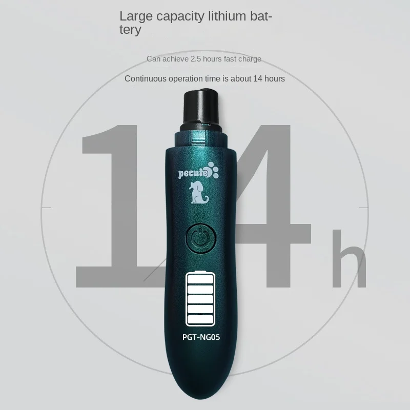 Electric Pet Nail Polisher Nail Claws Trimmer Machine for Small Dogs Cats Large Dogs Teddy Toys Short Gold Fur Store Use