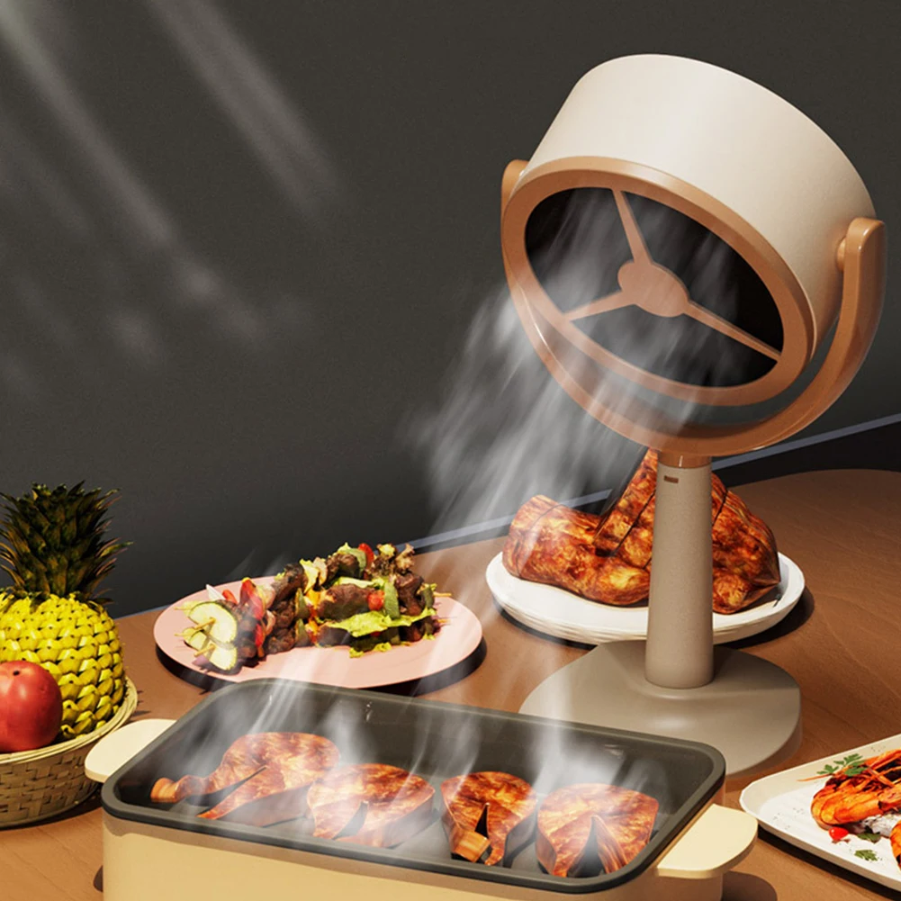 Portable Desktop Range Hood – Adjustable Angle Exhaust Fan for Kitchen