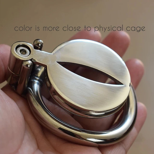 Cage de chasteté plate avec cathéter uréthal pour homme, en acier  inoxydable, dispositif de chasteté, jouet sexuel pour homme, anneau de  pénis - AliExpress