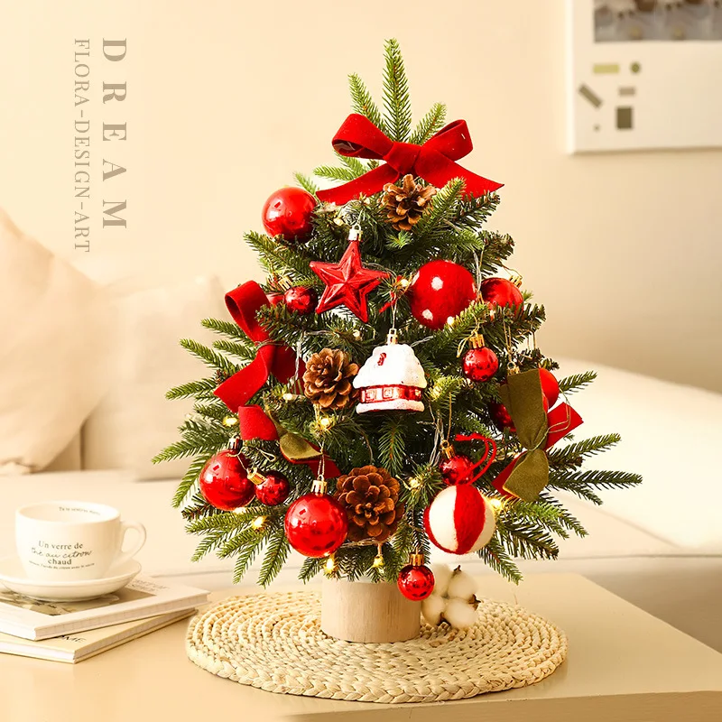 45cm Christmas Tree Mini Simulation Christmas Tree Desktop New Package Environmentally Friendly PVC Luminous Christmas Tree