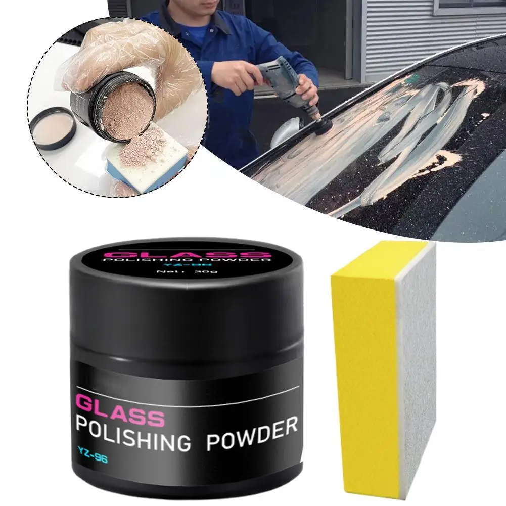 30g Glass Polishing Cerium Oxide Powder Car Window Polish Mirrors Powder Glass Remove Composite Rare Repair Tool