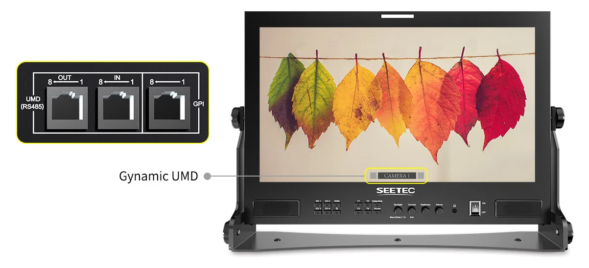 ATEM173S 17.3 inch Multi-camera Broadcast Monitor 3G-SDI HDMI Full HD 1920x1080