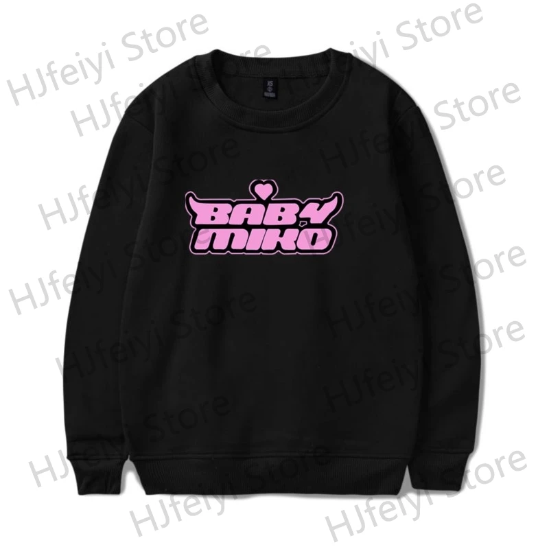 

Свитшот Young Miko с длинным рукавом и круглым вырезом, детский зимний Свитшот Miko Merch для женщин/мужчин, уличная одежда унисекс с капюшоном и круглым вырезом