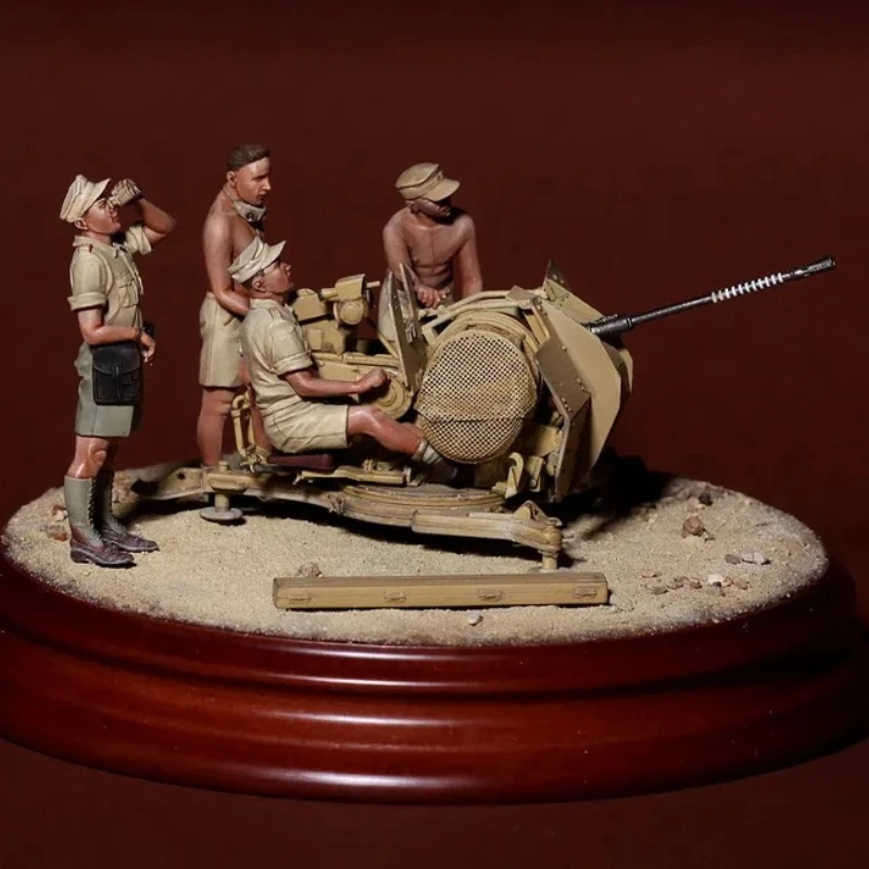 1/35 스케일 레진 피규어 조립 모델 키트 DAK 승무원용 2cm 플락 38 취미 미니어처 장난감 조립되지 않고 도색되지 않음