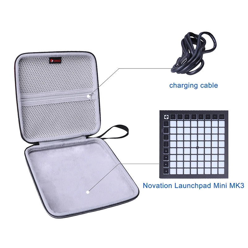 XANAD EVA Hard Case for Novation Launchpad Mini MK3 for dj controller case
